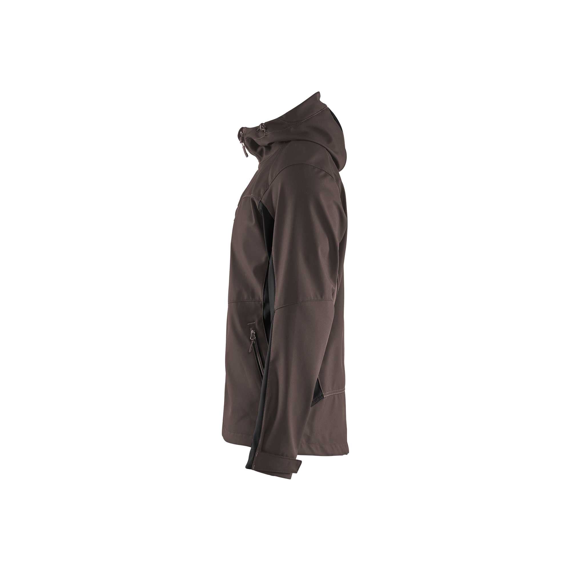 BLAKLADER 47532516 Softshell Jacket with Hood Softshell Work Jacket MEN - Water Repellent